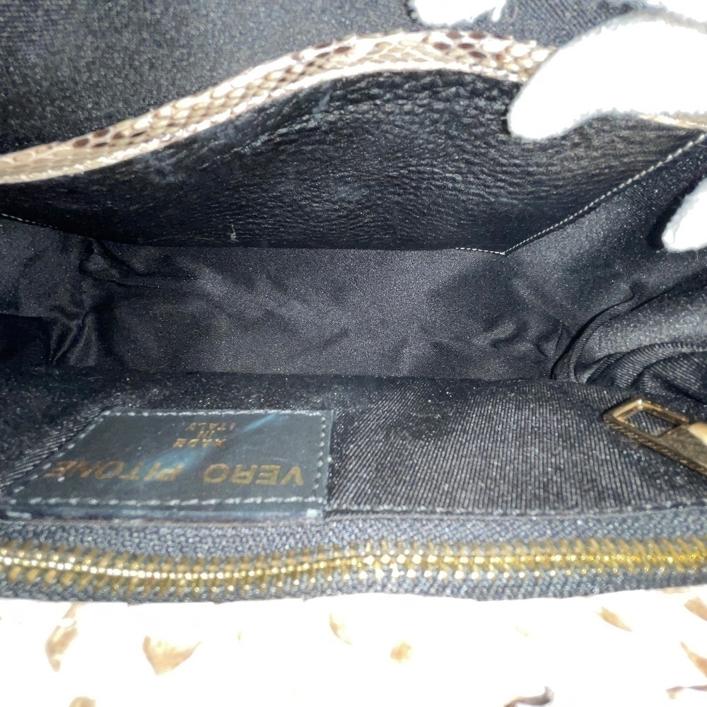 SNAKE SKIN- PHYTON ITALIAN HANDBAG NEW - Picture 5 of 16